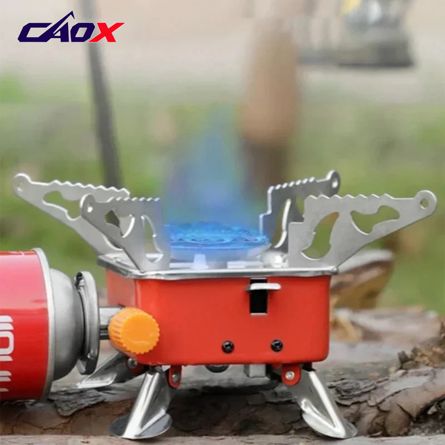 Camping Cooking Heater - Brûleur Portable de Camping pliable, coupe-vent,