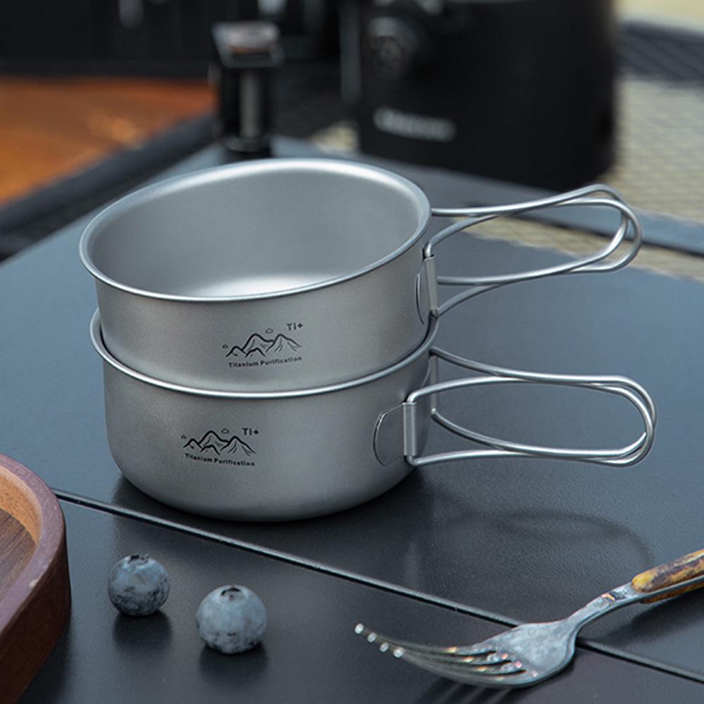 Camping Cooking Noodles - Pot de camping ultraléger en titane,