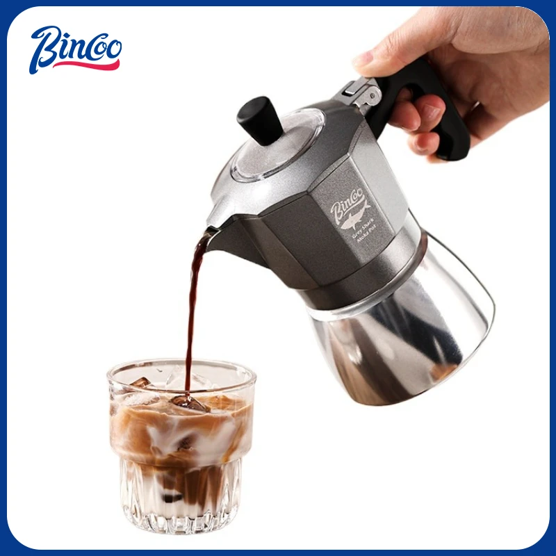 Camping Cooking Utensils - Cafetière Moka Bincoo à double valve