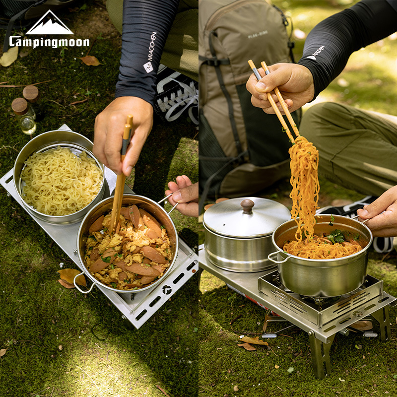 Camping Cooking Noodles - CAMPINGMOON S371 Sera Pot avec cuiseur