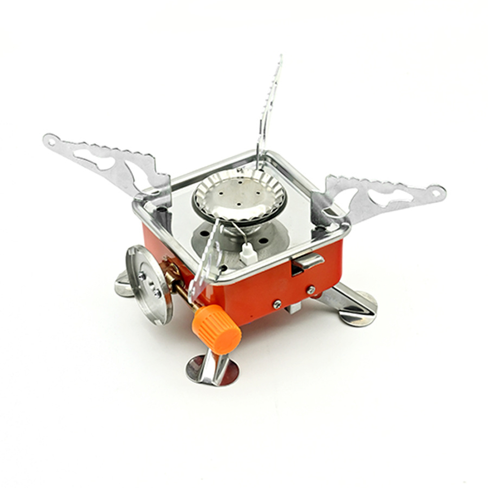 Camping Cooking Heater - Brûleur Portable de Camping pliable, coupe-vent,