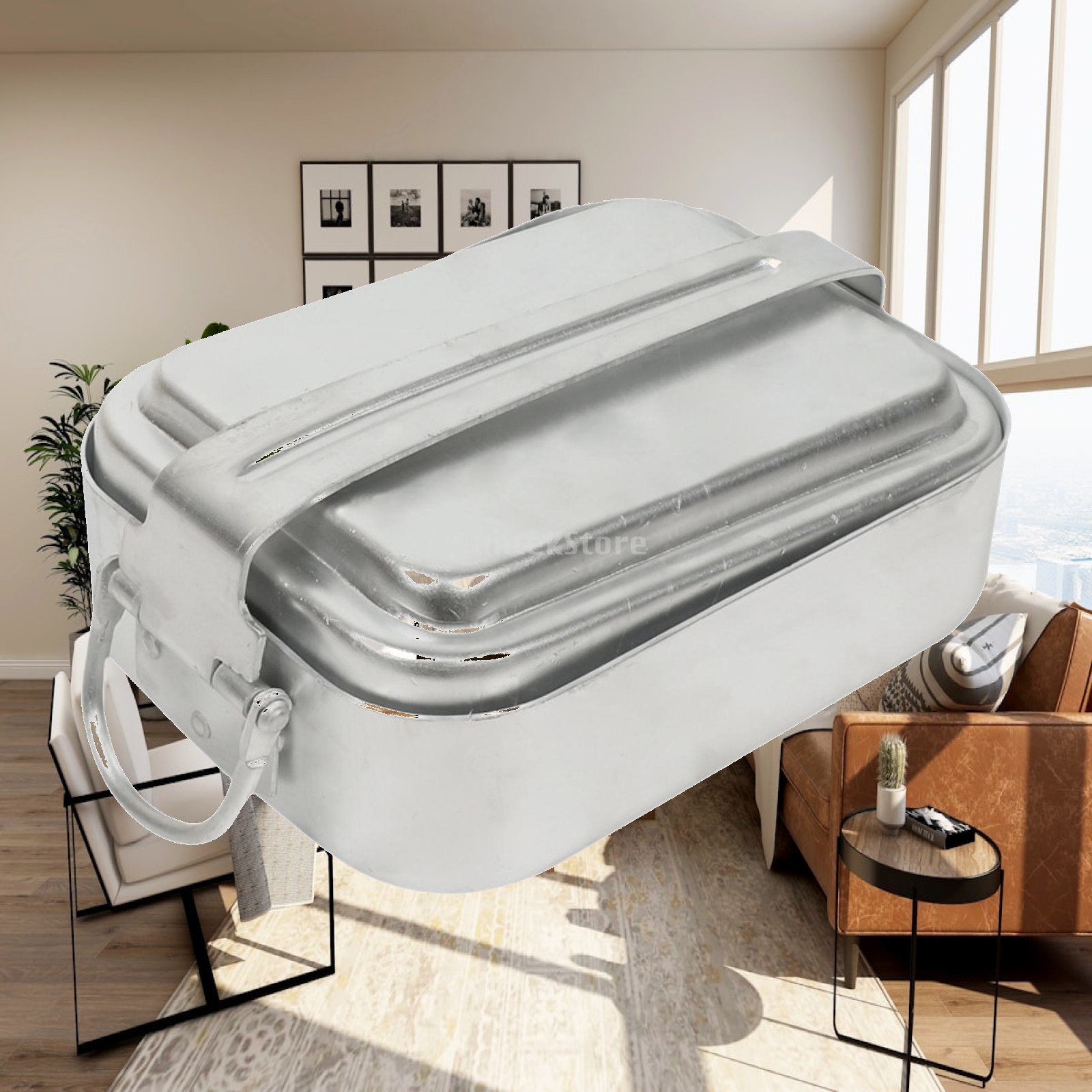 Camping Cooking Kit Box - Boîte à repas de camping rectangulaire