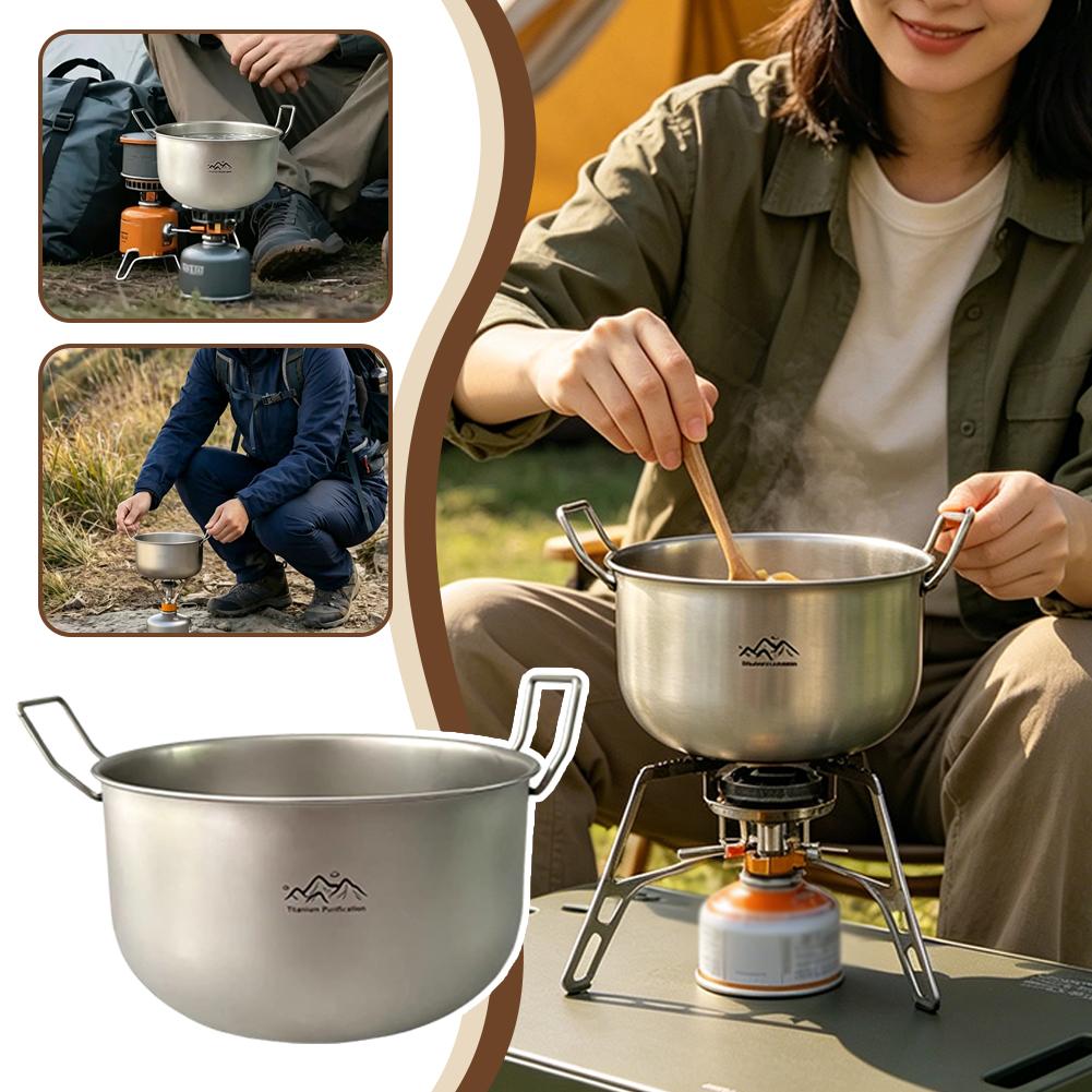 Camping Cooking Noodles - Marmite de camping en alliage de