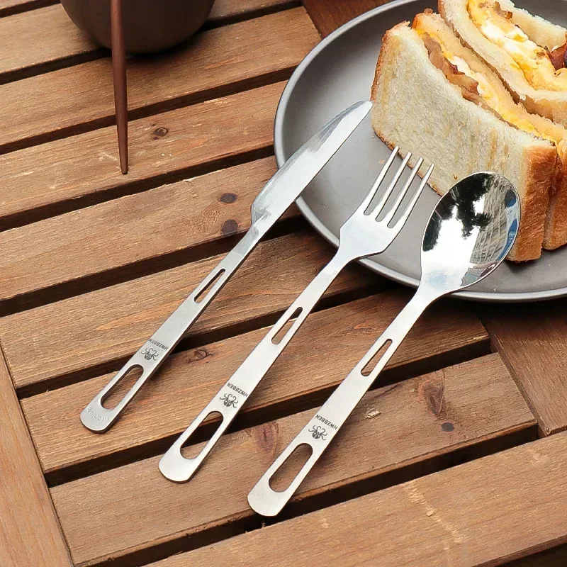 Camping Cooking Cutlery Set - HWZBBEN-Ensemble de couteaux à fourchette et