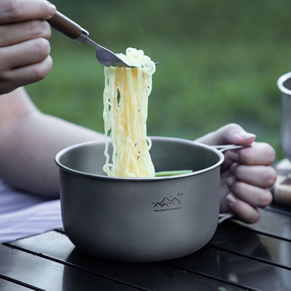 Camping Cooking Noodles - Pot de camping compact en alliage