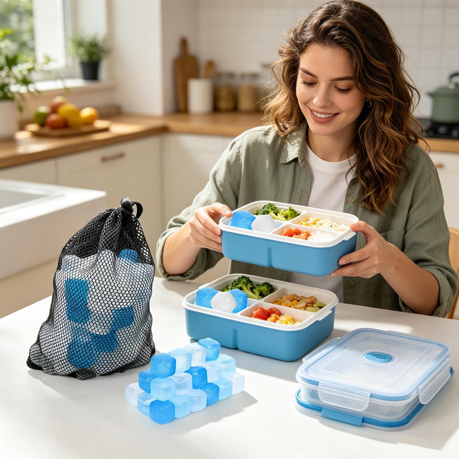 Camping Cooking Utensils - Lot de 100 glaçons réutilisables sans