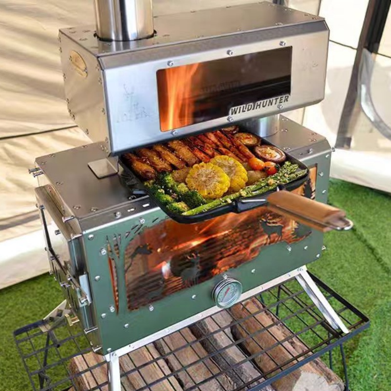 Camping Cooking - Poêle à bois de camping avec