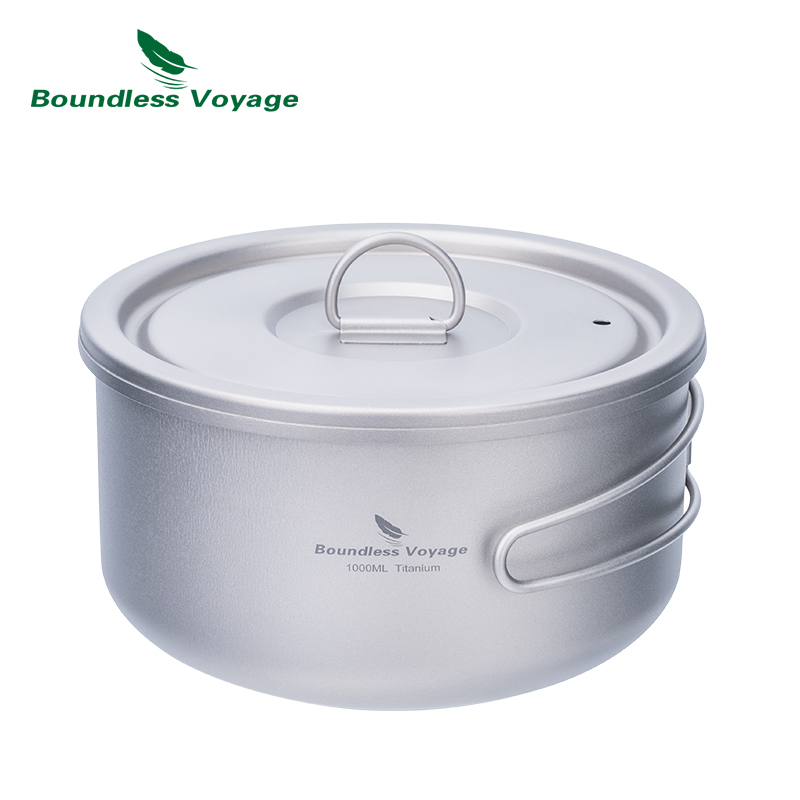 Camping Cooking Container - Boundless Voyage-Marmite de camping en titane