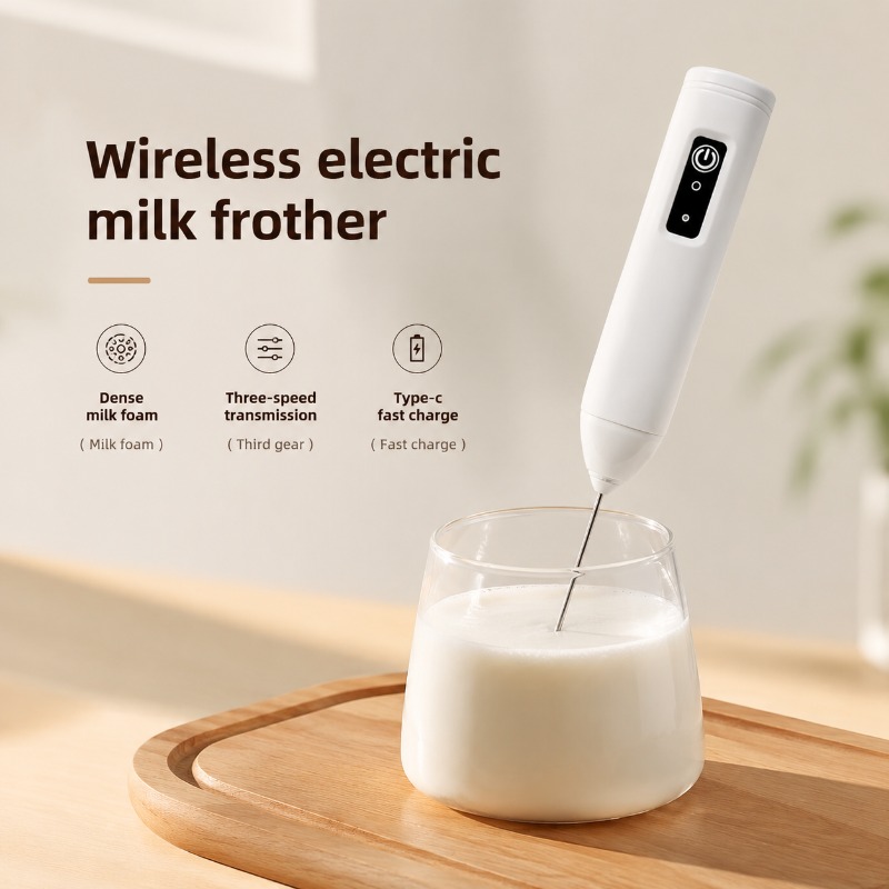 Pocket Coffee Maker - Mousseur à lait électrique + batteur