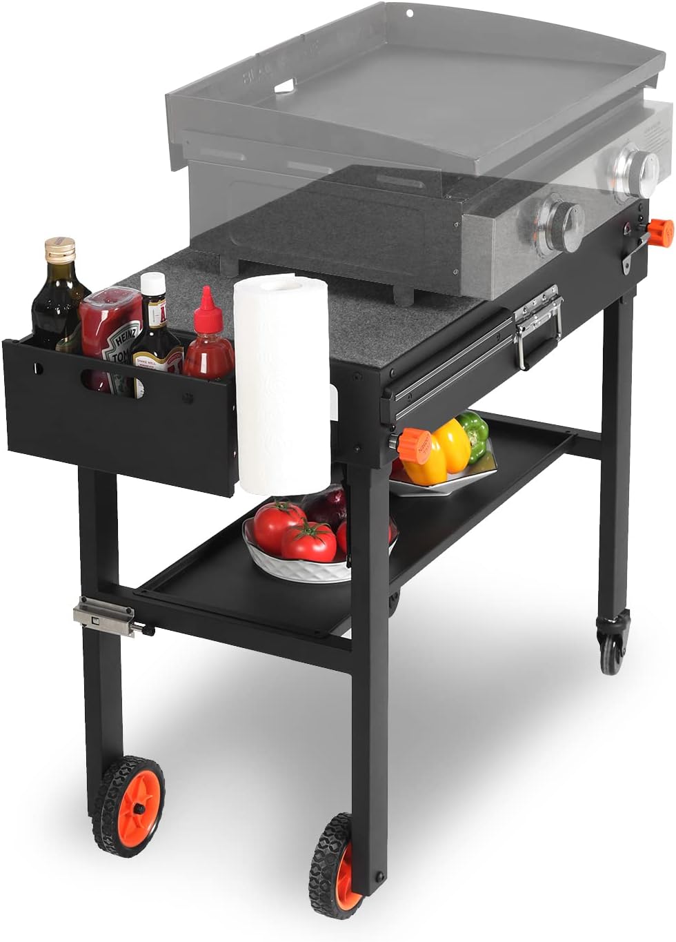 Camping Cooking Caddy - Table de barbecue pliante portable avec
