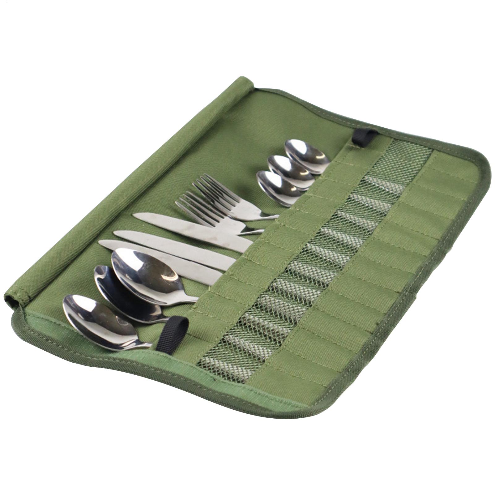 Camping Cooking Utensil Roll - Sac de rangement pour couverts de