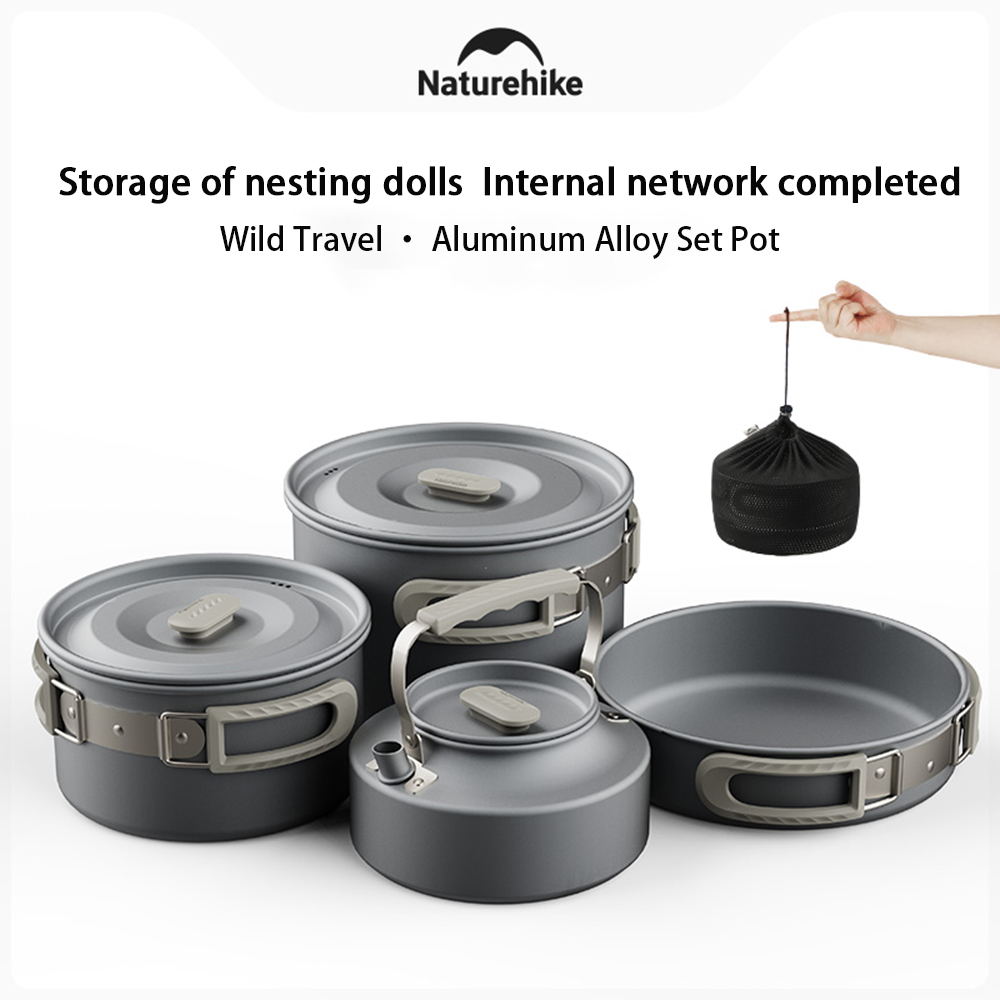 Camping Cooking Lightweight - Natureifa-ensemble de casseroles d'extérieur, équipement de