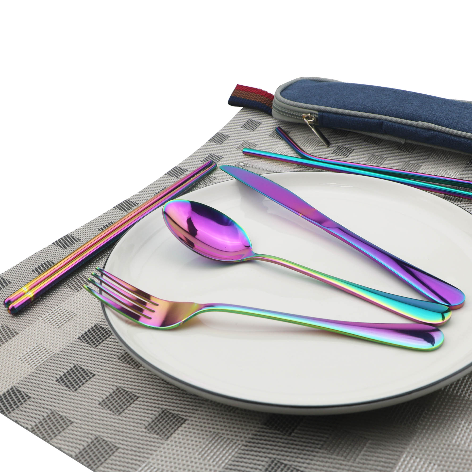 JANKNG-Couverts de voyage en a - Camping Cooking Cutlery Set avis et prix