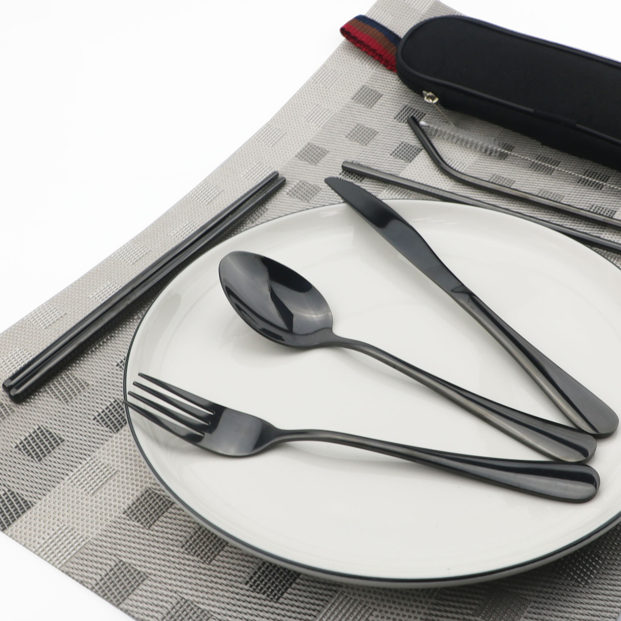 JANKNG-Couverts de voyage en a - Camping Cooking Cutlery Set avis et prix