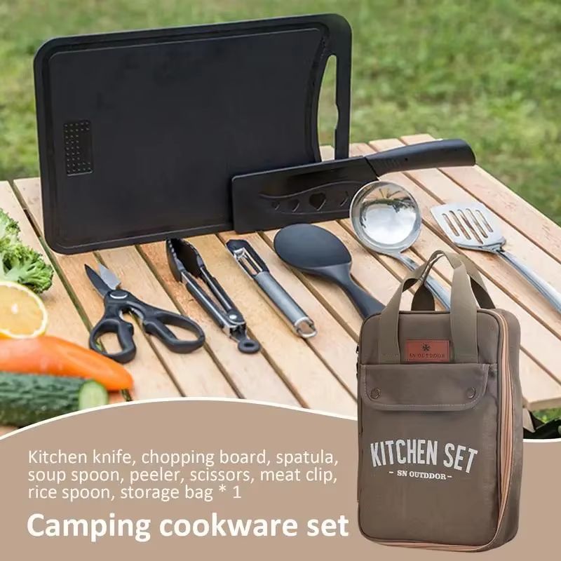 Ensemble de 8 ustensiles de cu - Camping Cooking Cutlery Set avis et prix