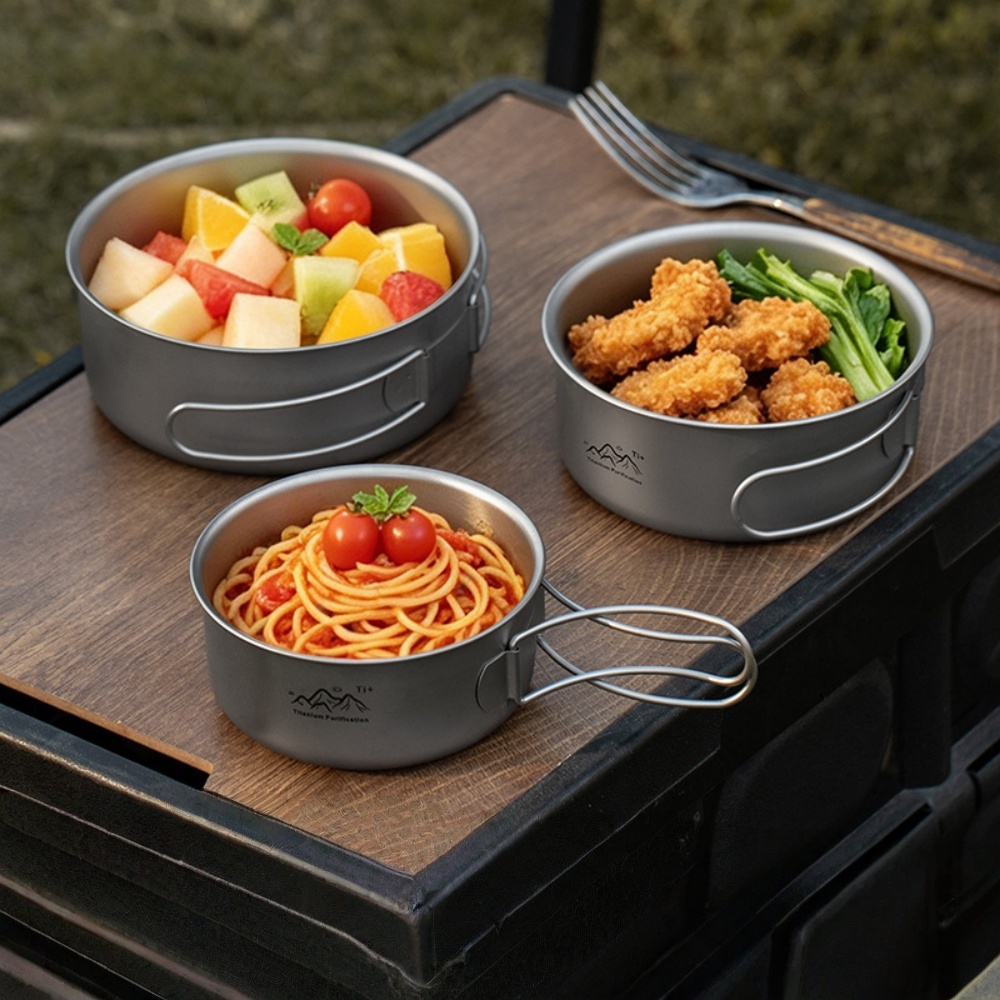Pot de camping en titane ultra - Camping Cooking Noodles avis et prix