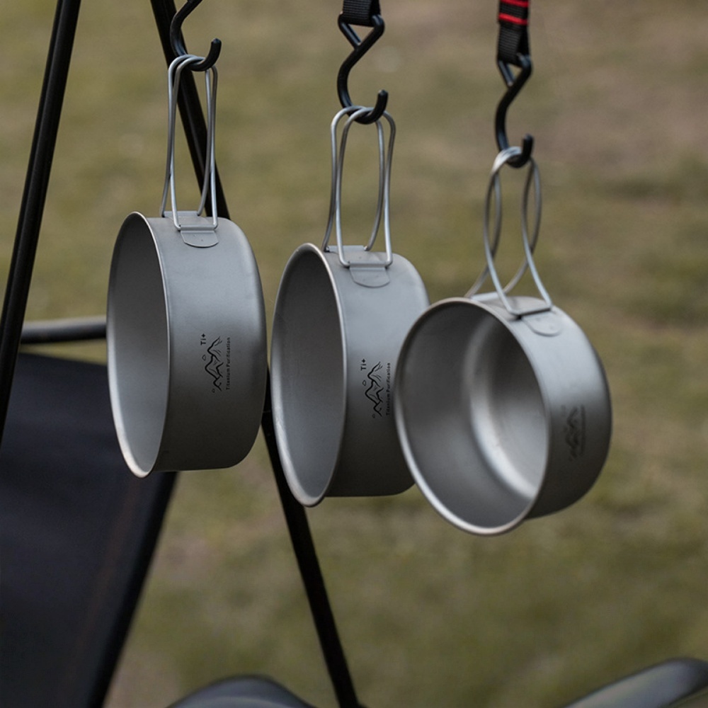 Pot de camping en titane ultra - Camping Cooking Noodles avis et prix