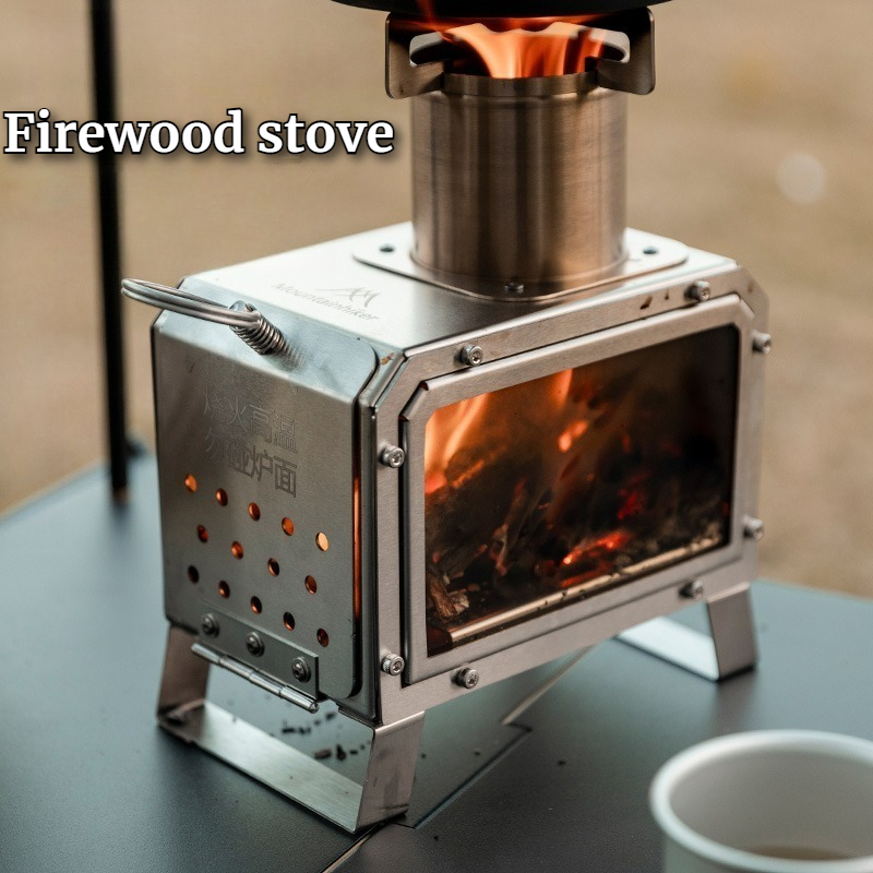 Poêle à bois carré en acier in - Camping Cooking avis et prix
