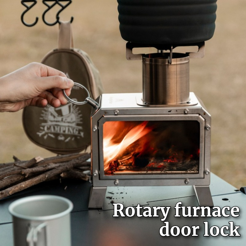 Poêle à bois carré en acier in - Camping Cooking avis et prix