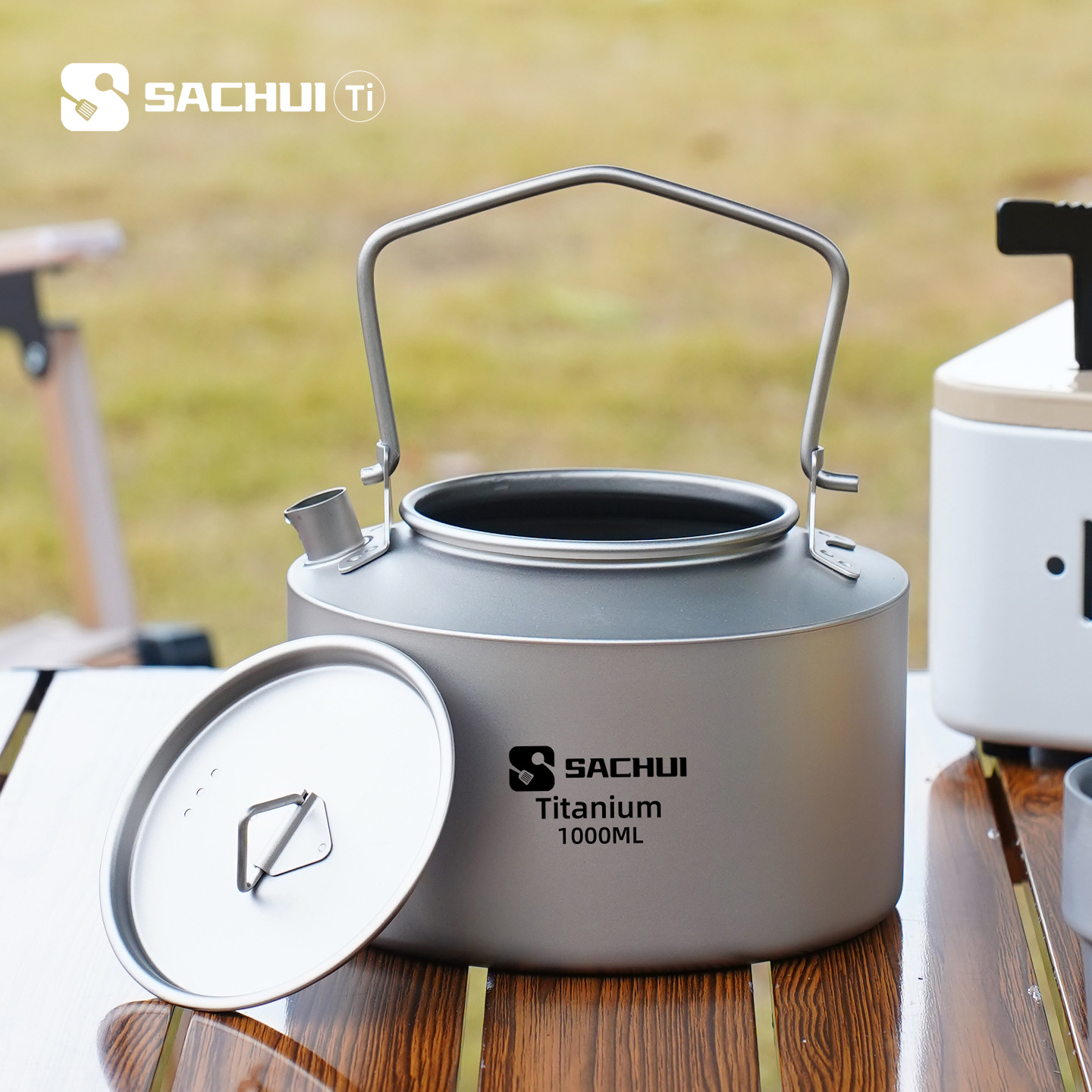 Bouilloire en titane pur de 10 - Camping Outdoor Cooking Set avis et prix