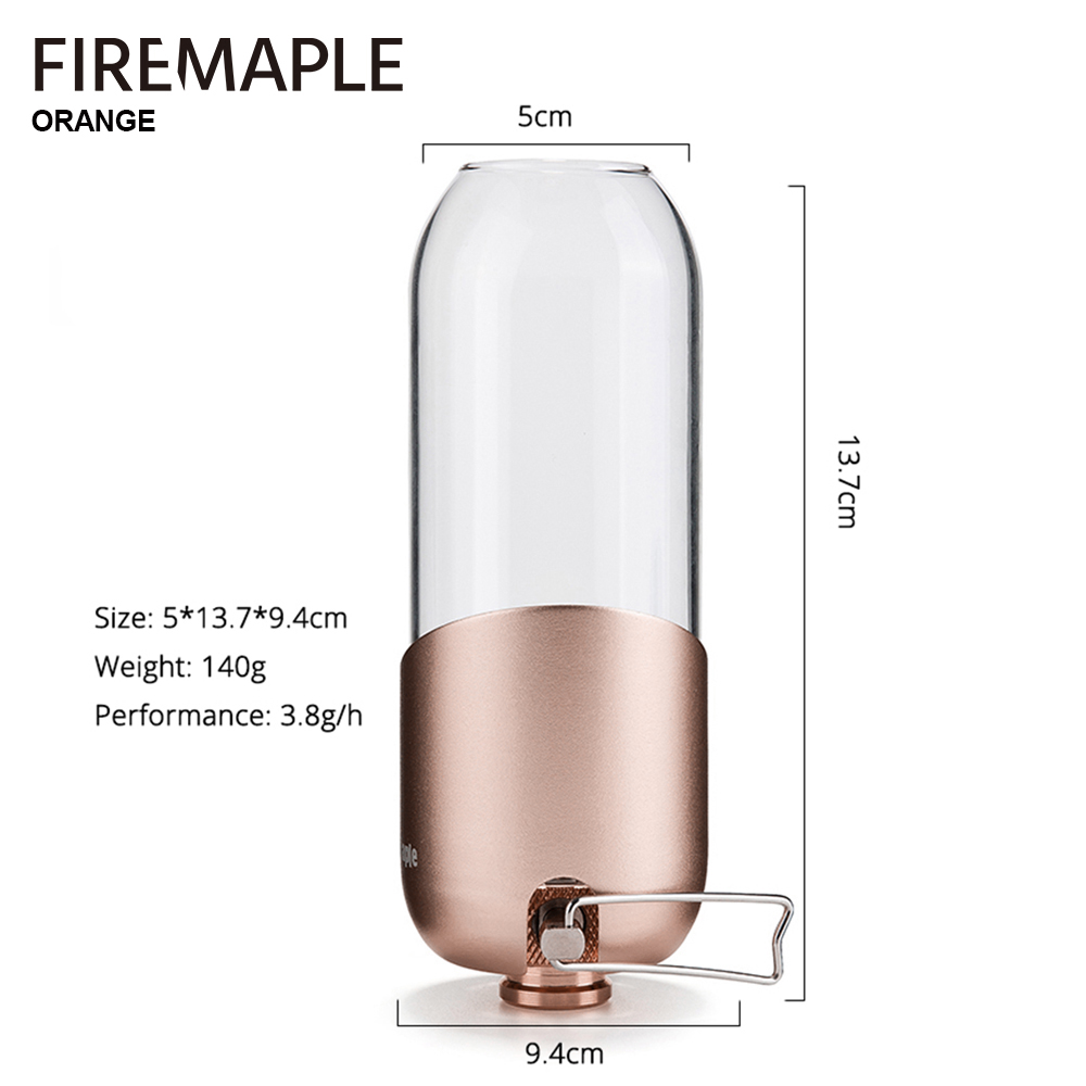 Lanterne à gaz orange en érabl - Camping Cooking Light avis et prix