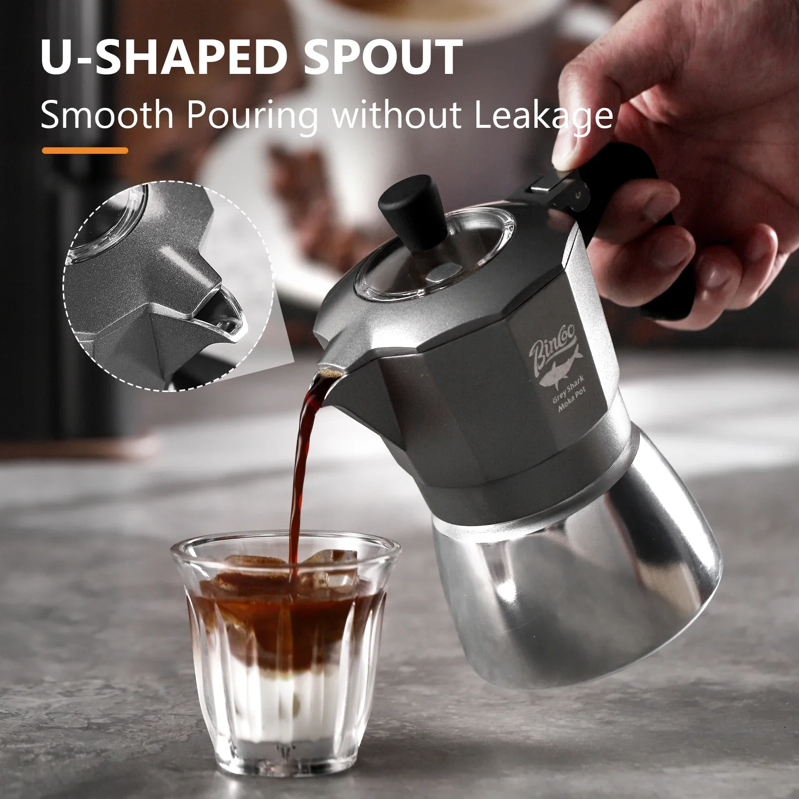 Cafetière Moka Bincoo à double - Camping Cooking Utensils avis et prix
