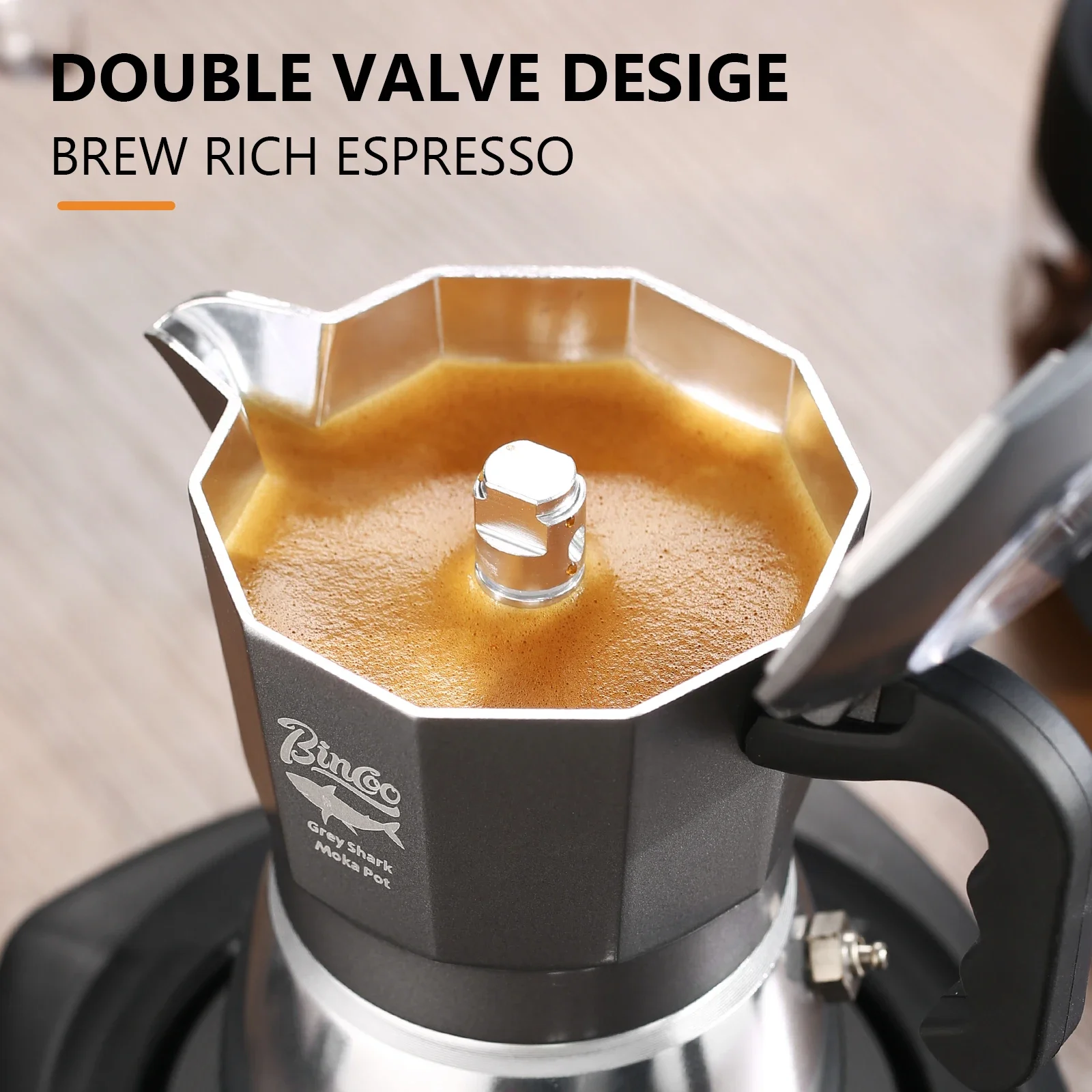 Cafetière Moka Bincoo à double - Camping Cooking Utensils avis et prix