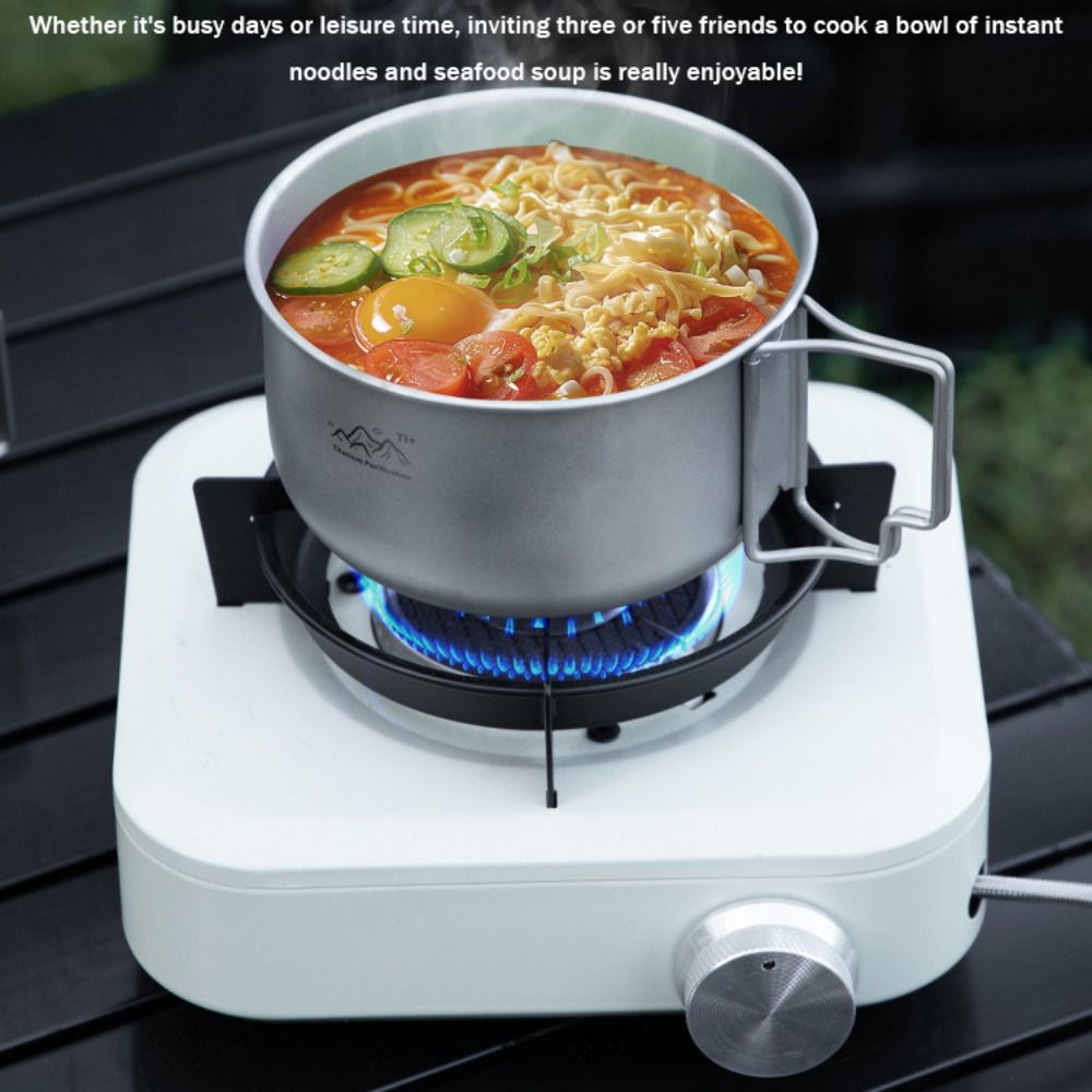 Pot de camping compact en alli - Camping Cooking Noodles avis et prix