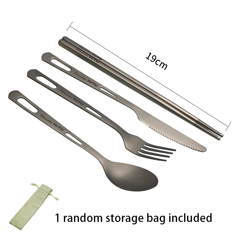 Ensemble de couverts en titane - Camping Cooking Cutlery Set avis et prix