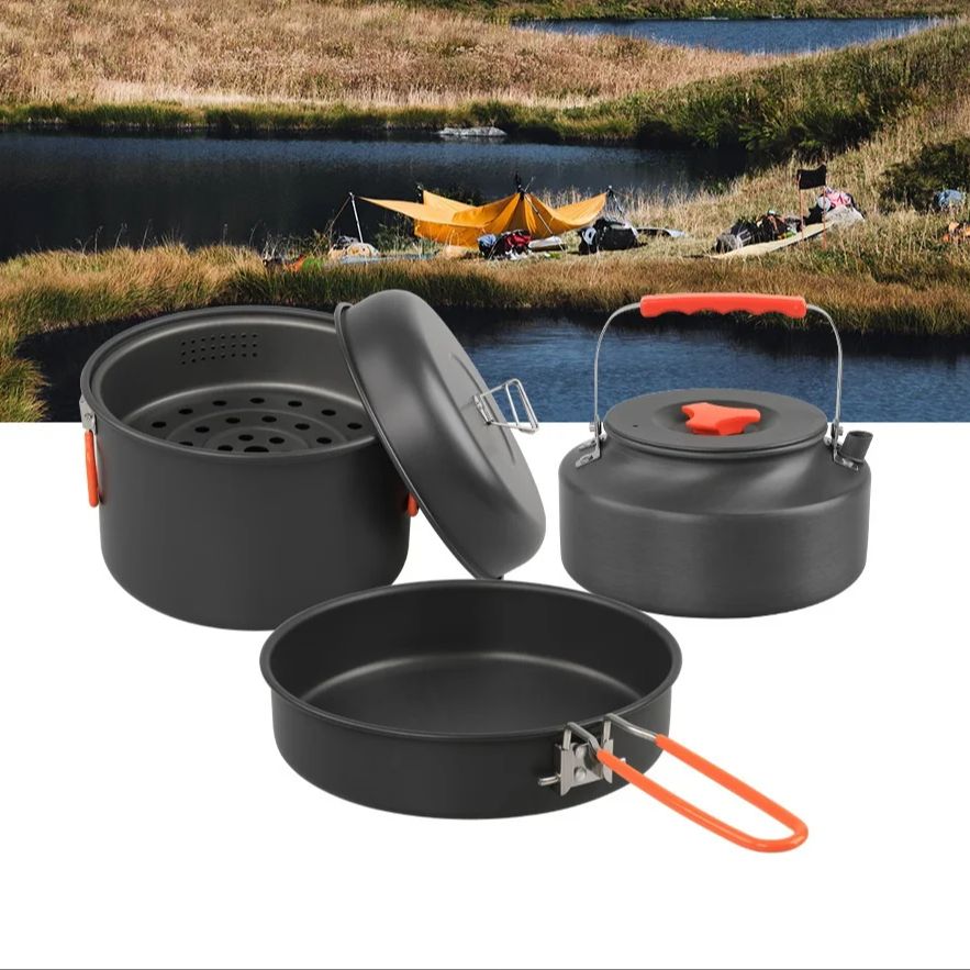 Ensemble d'ustensiles de cuisi - Camping Outdoor Cooking Set avis et prix