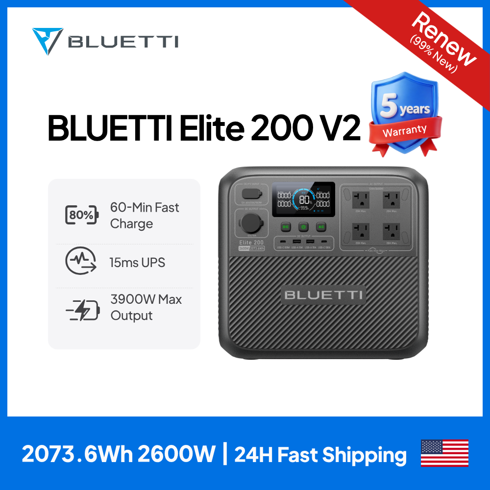 【Renew】BLUETTI Elite 200 V2 St - Camping Cooking Heater avis et prix