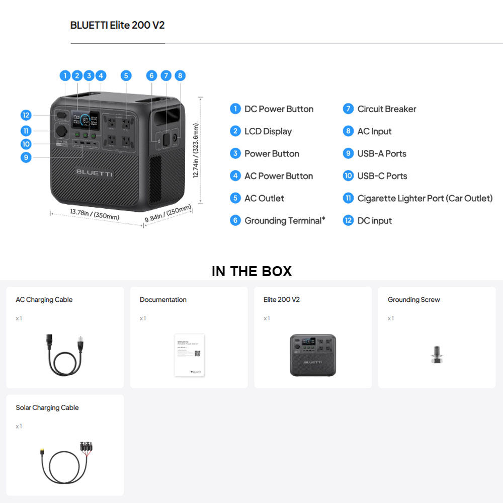【Renew】BLUETTI Elite 200 V2 St - Camping Cooking Heater avis et prix