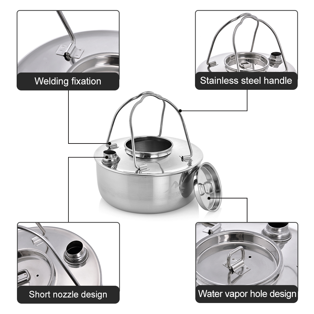 ESEA-Bouilloire portable en ac - Camping Cooking Essentials avis et prix