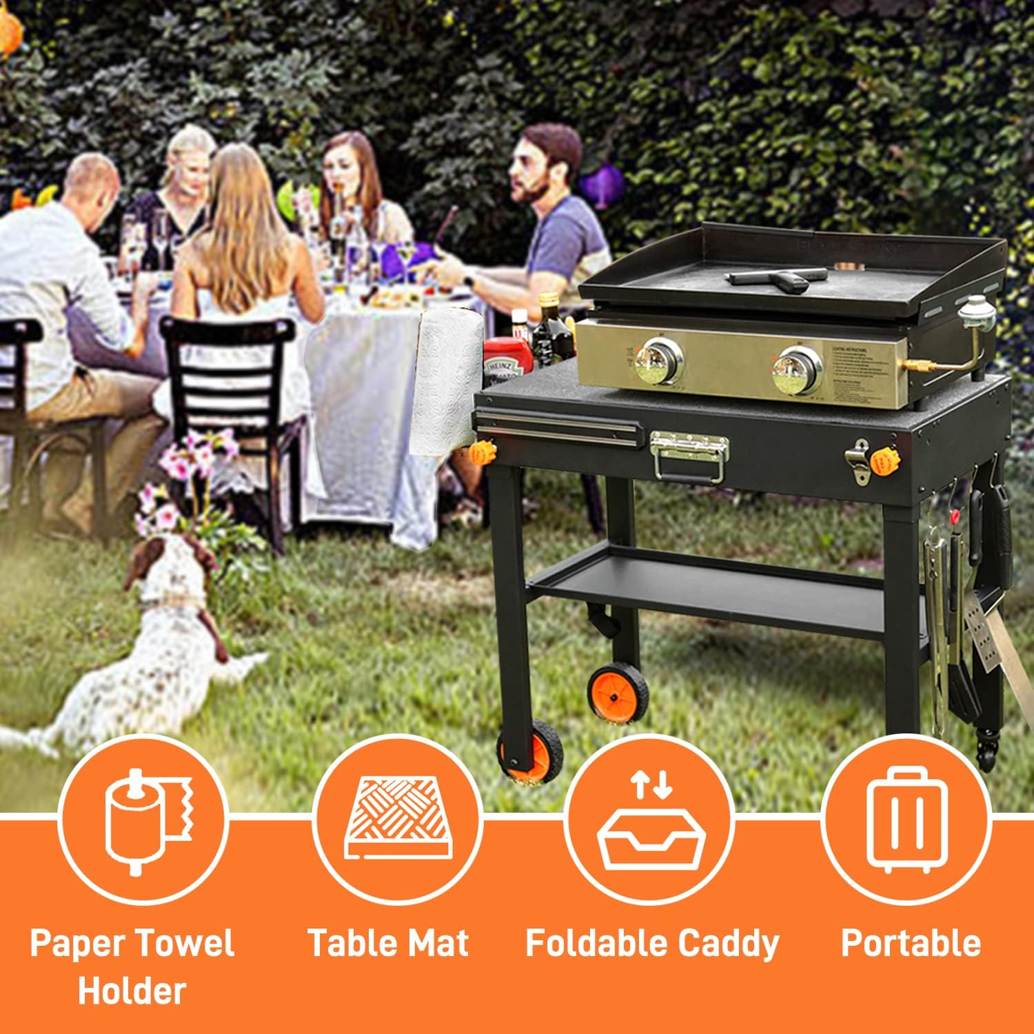 Table de barbecue pliante port - Camping Cooking Caddy avis et prix
