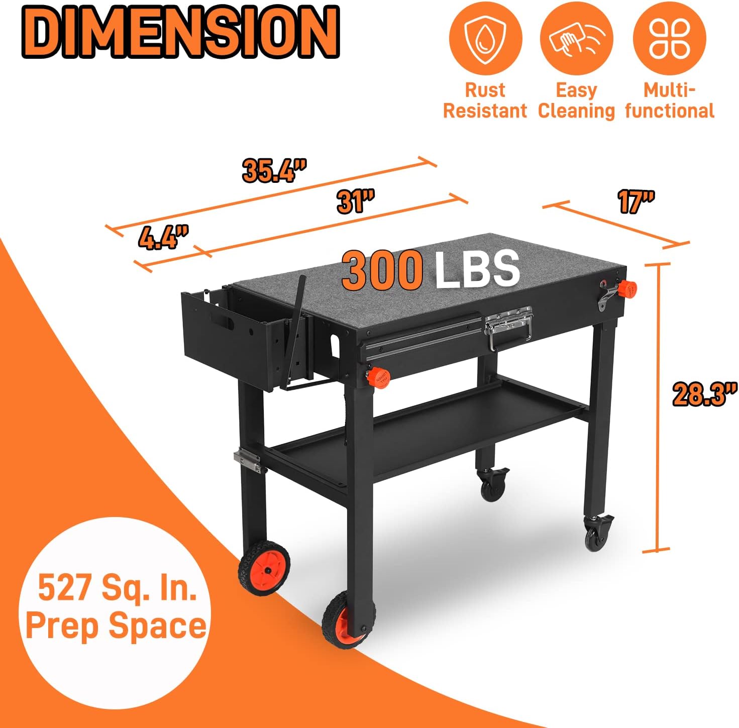 Table de barbecue pliante port - Camping Cooking Caddy avis et prix