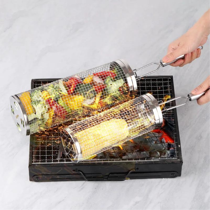 Panier de cuisson roulant en a - Camping Cooking Essentials avis et prix