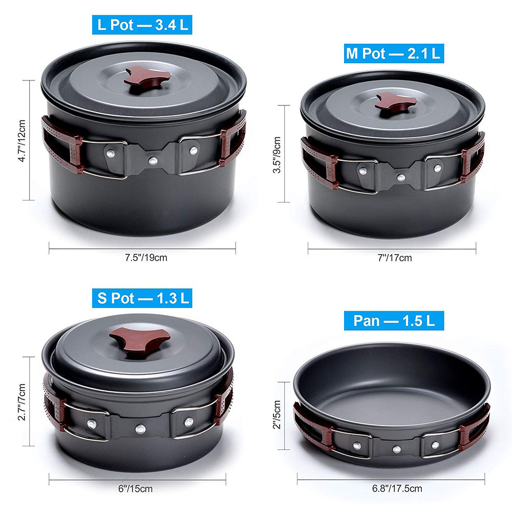 Kit de batterie de cuisine de  - Camping Cooking Lightweight avis et prix