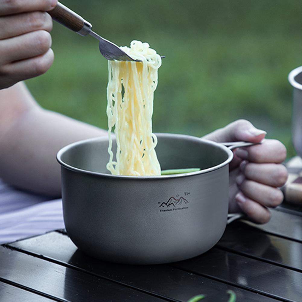 Pot de camping compact en alli - Camping Cooking Noodles avis et prix