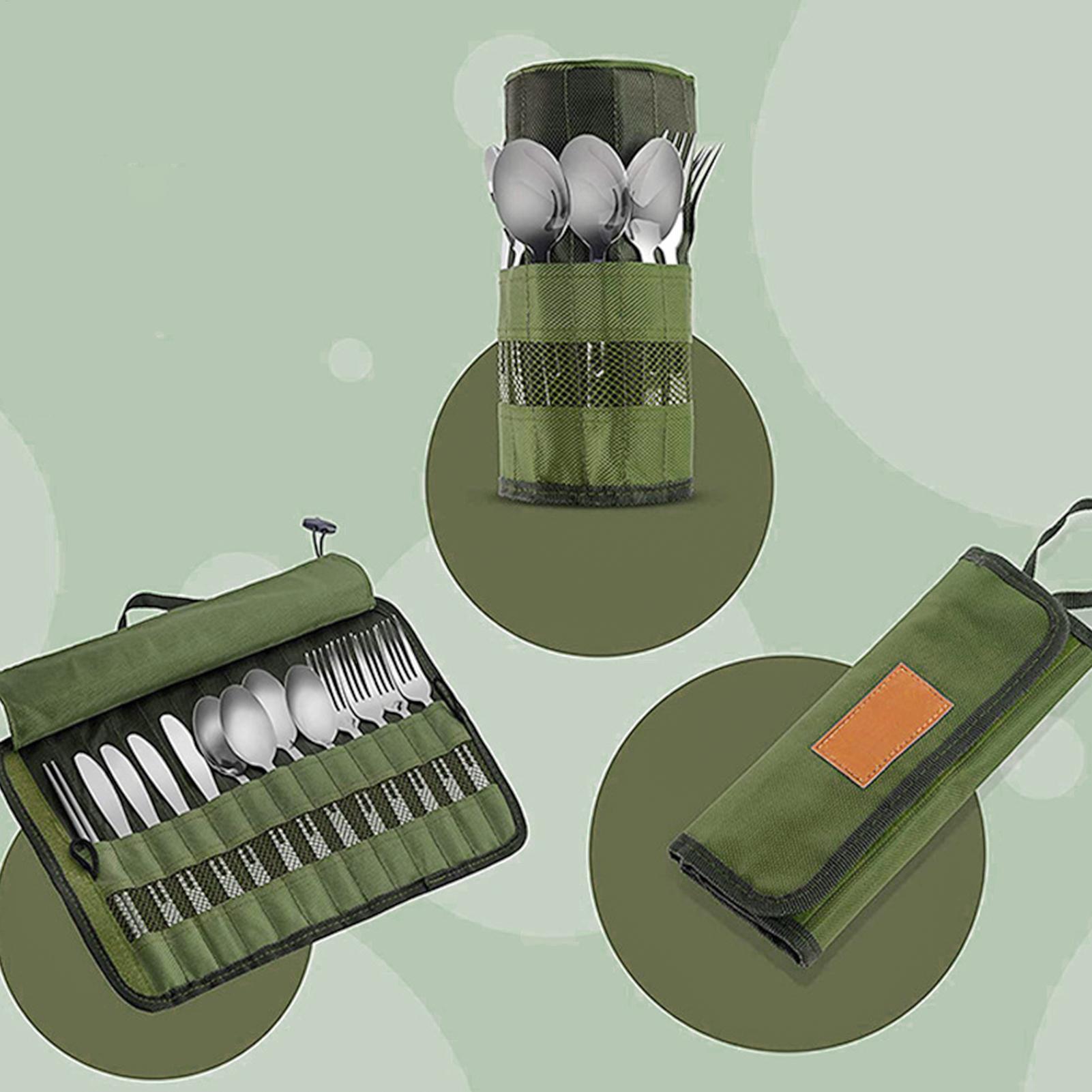 Sac de rangement pour couverts - Camping Cooking Utensil Roll avis et prix
