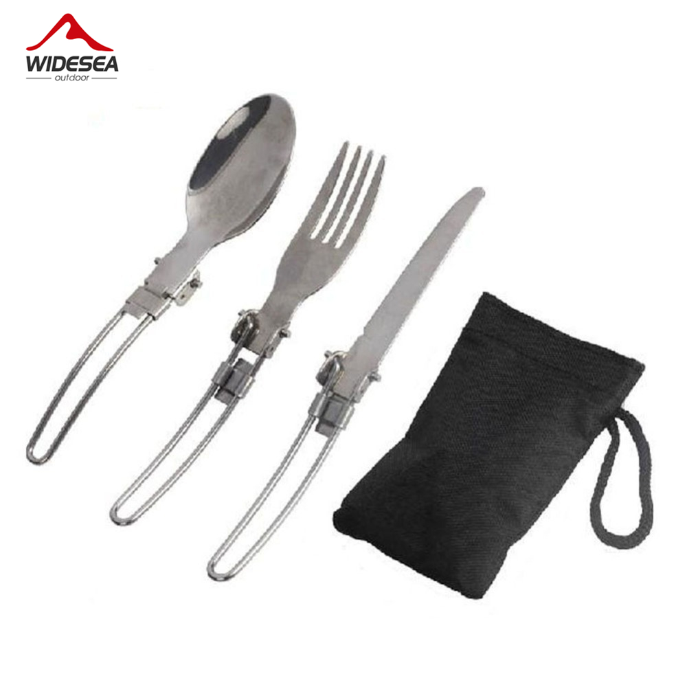 3 pièces 1 ensemble Portable C - Camping Cooking Cutlery Set avis et prix